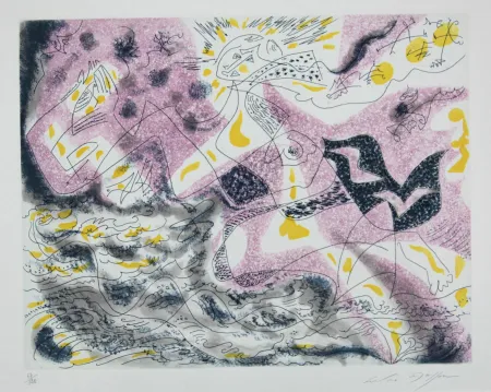 Lithografie Masson - Naïades