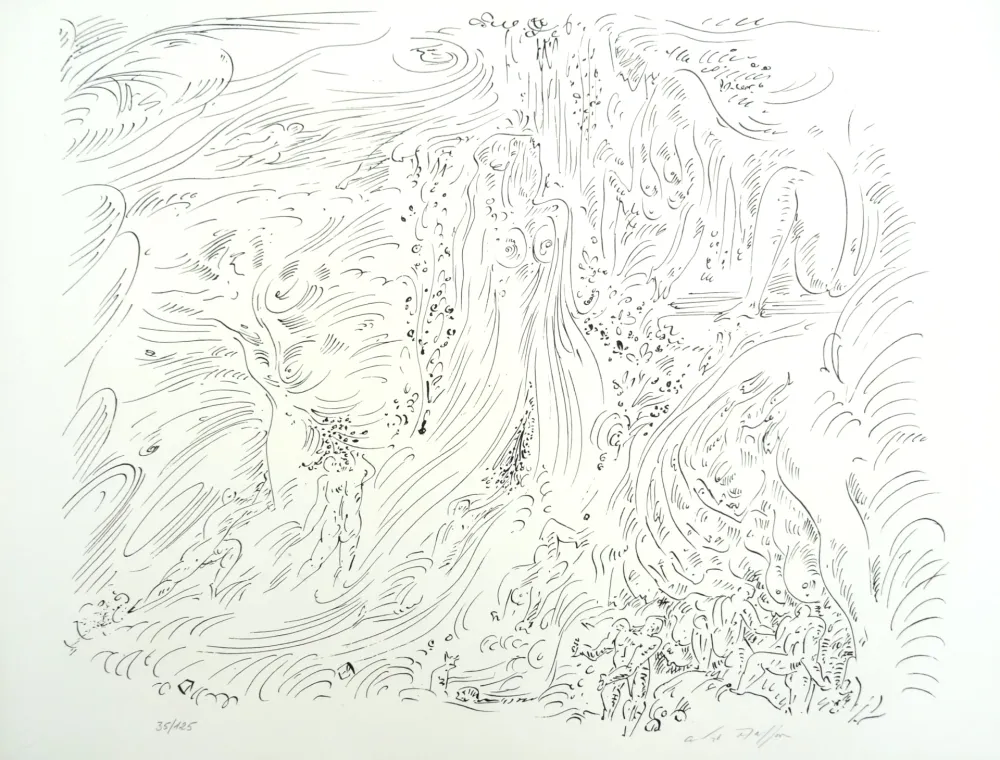 Lithografie Masson - Naïades