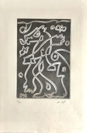 Ets En Aquatint Masson - Ô mésange, ô peut-être