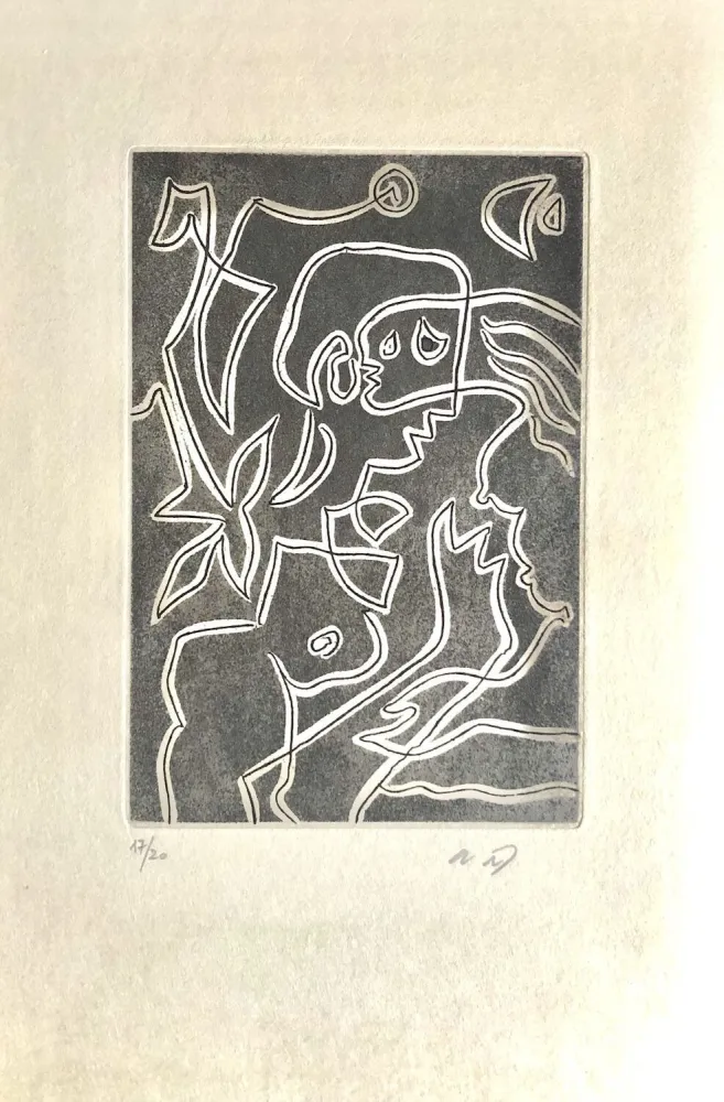 Ets En Aquatint Masson - Ô mésange, ô peut-être