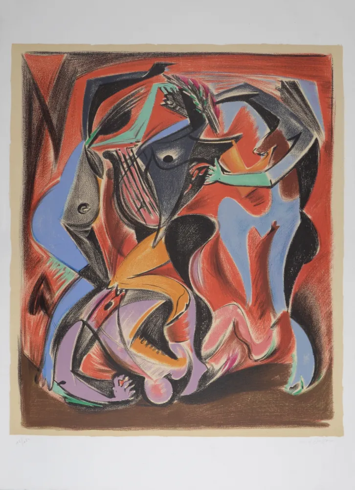 Lithografie Masson - Orphée