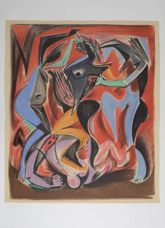 Lithografie Masson - Orphée