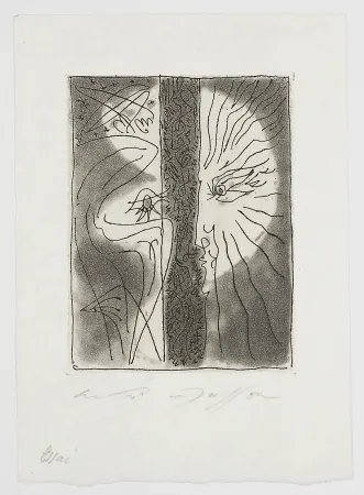 Gravure Masson - Peine perdue (In vain)