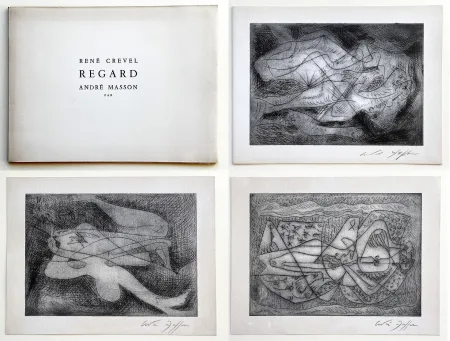Geïllustreerd Boek Masson - René Crevel. REGARD. Gravures d'André Masson (1964)
