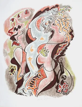 Lithografie Masson - Sonnets de Louise Labé #3, 1972, Hand-signed!