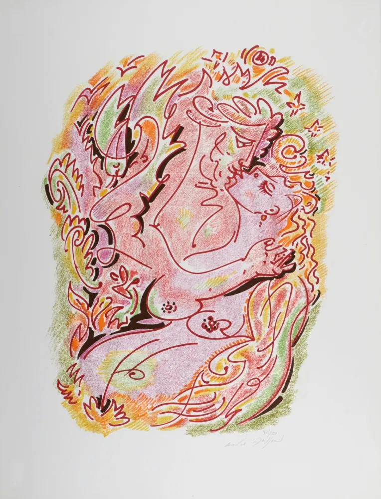 Lithografie Masson - Sonnets de Louise Labé #6, 1972, Hand-signed!