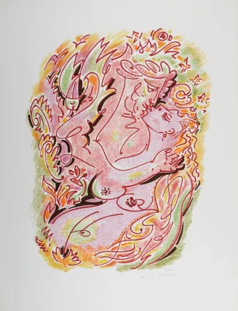 Lithografie Masson - Sonnets de Louise Labé #6, 1972, Hand-signed!