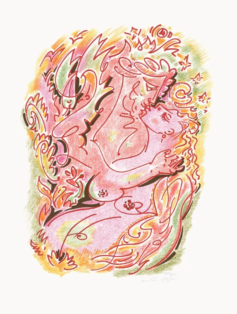 Lithografie Masson - Sonnets Louise Labé