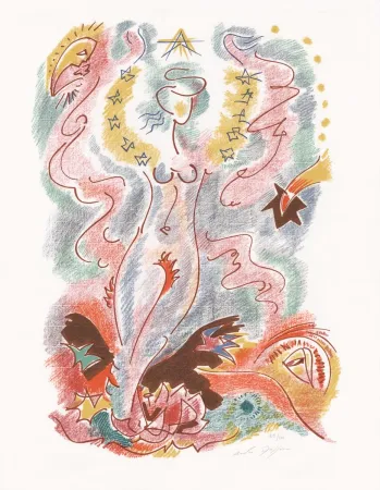 Lithografie Masson - Sonnets Louise Labé