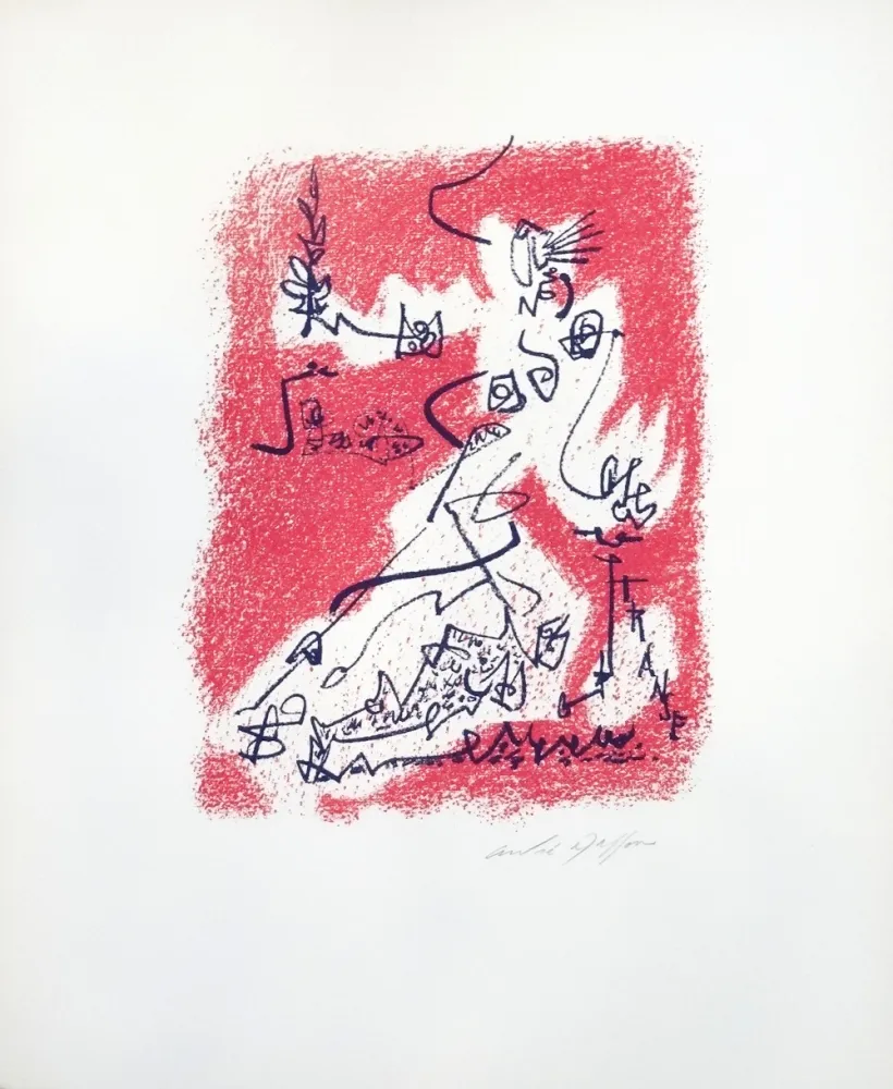 Lithografie Masson - Souvenirs et portraits d’artistes