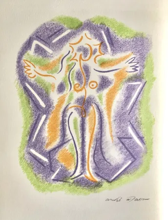 Lithografie Masson - Une étoile de craie