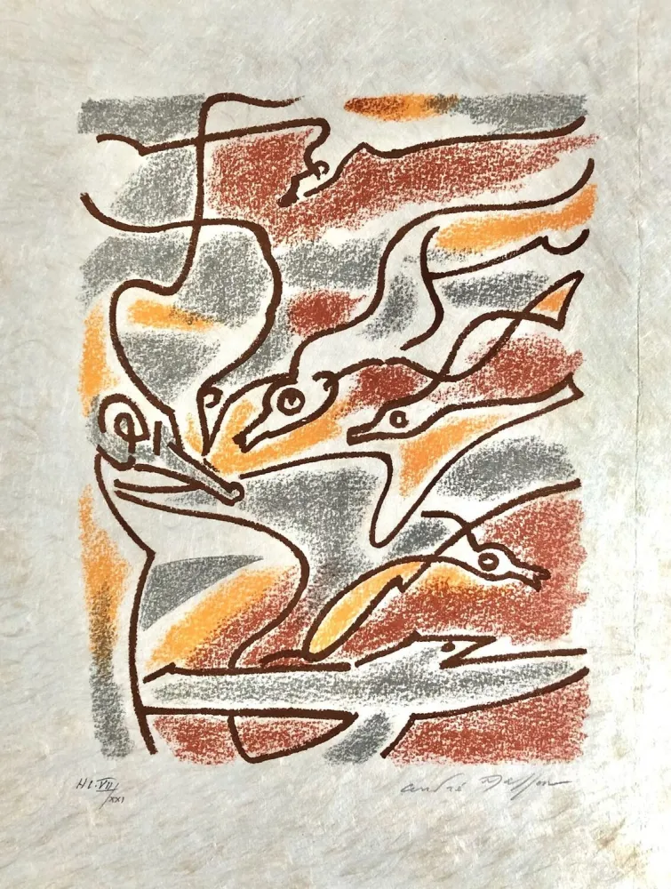 Lithografie Masson - Une étoile de craie