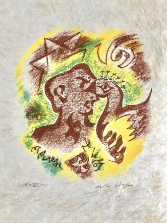 Lithografie Masson - Une étoile de craie