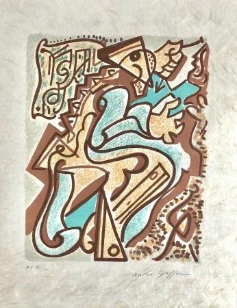 Lithografie Masson - Une étoile de craie