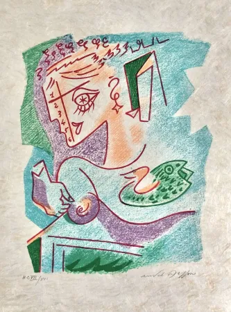 Lithografie Masson - Une étoile de craie