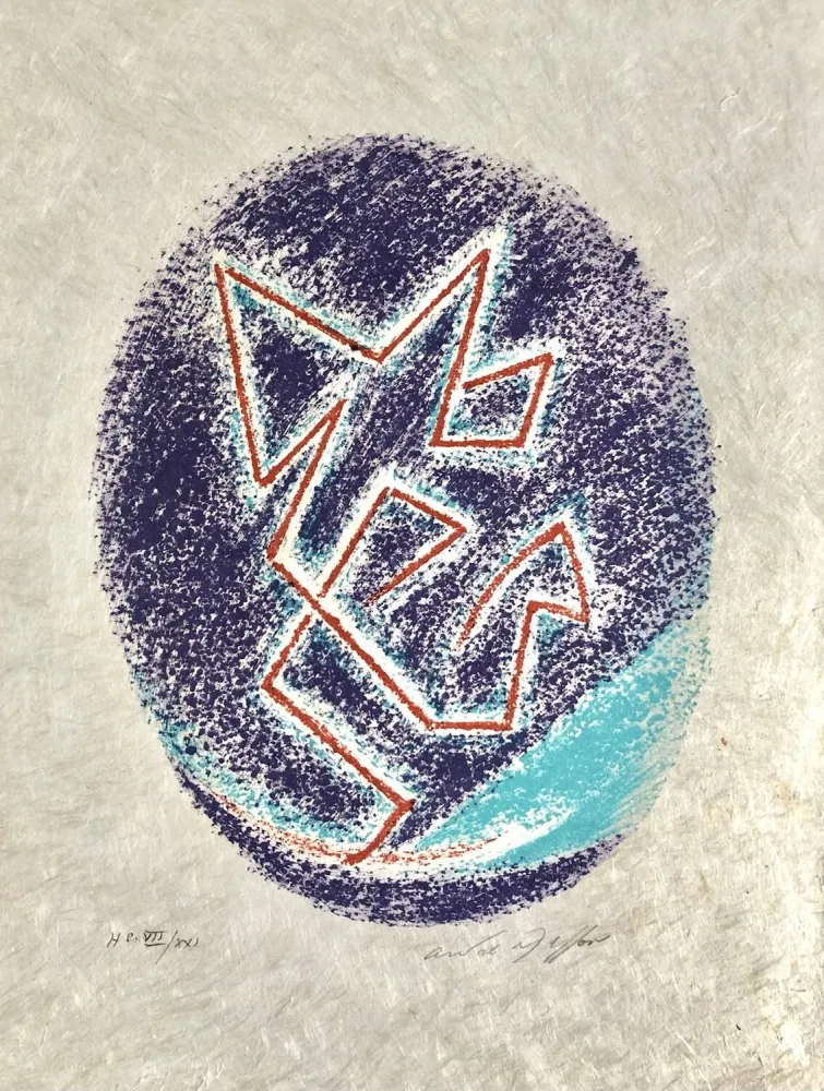 Lithografie Masson - Une étoile de craie