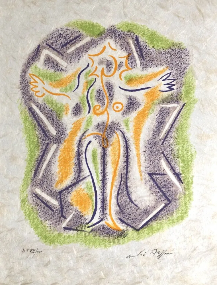 Lithografie Masson - Une étoile de craie