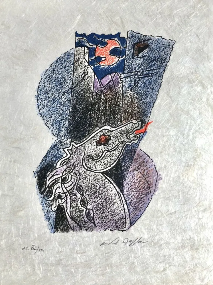 Lithografie Masson - Une étoile de craie