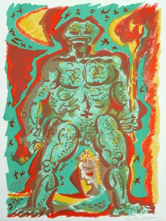 Lithografie Masson - Variation sur l’imaginaire