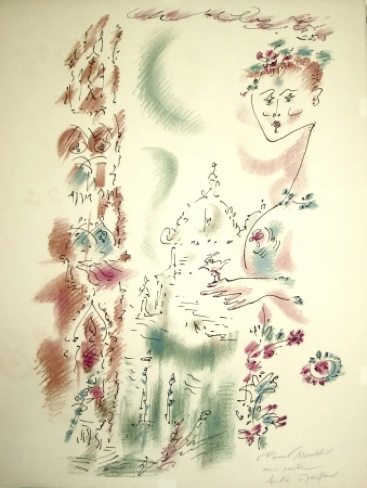 Lithografie Masson - Venise en fleurs