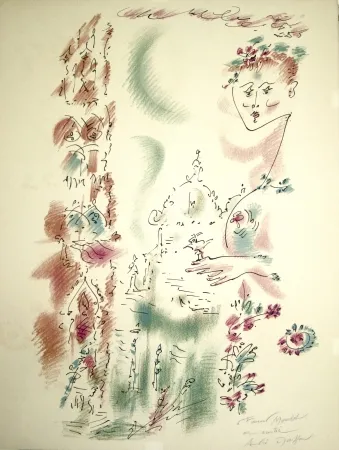 Lithografie Masson - Venise en fleurs