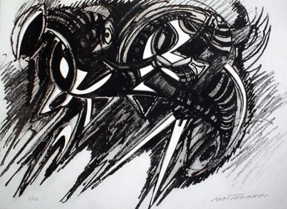 Ets En Aquatint Mastroianni  - Senza titolo