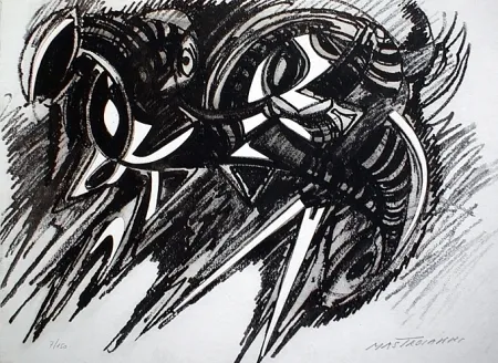 Ets En Aquatint Mastroianni  - Senza titolo