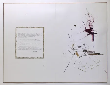 Geen Techniek Mathieu - Composition pour Jean Cocteau, 1er mai 1960. Dessin