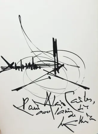 Geen Techniek Mathieu - Georges Mathieu (1921-2012). Encre et pinceau. Signé. 