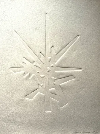 Reliëf Mathieu - Georges Mathieu (1921-2012) - Estampille signee a la main, '80-'90