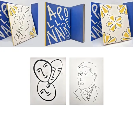 Geïllustreerd Boek Matisse - A. Rouveyre. APOLLINAIRE. Papiers découpés et lithographies de Matisse (1952)