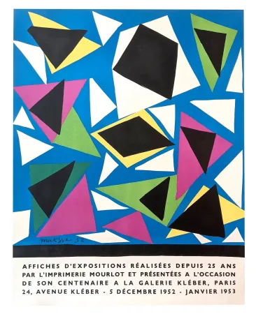 Lithografie Matisse - Affiches d'expositions pour le centenaire Mourlot