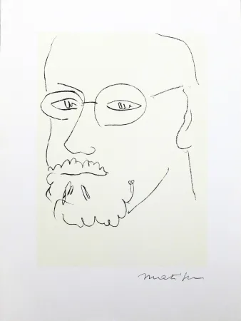 Poster Matisse (After) - Autoportrait de trois quarts