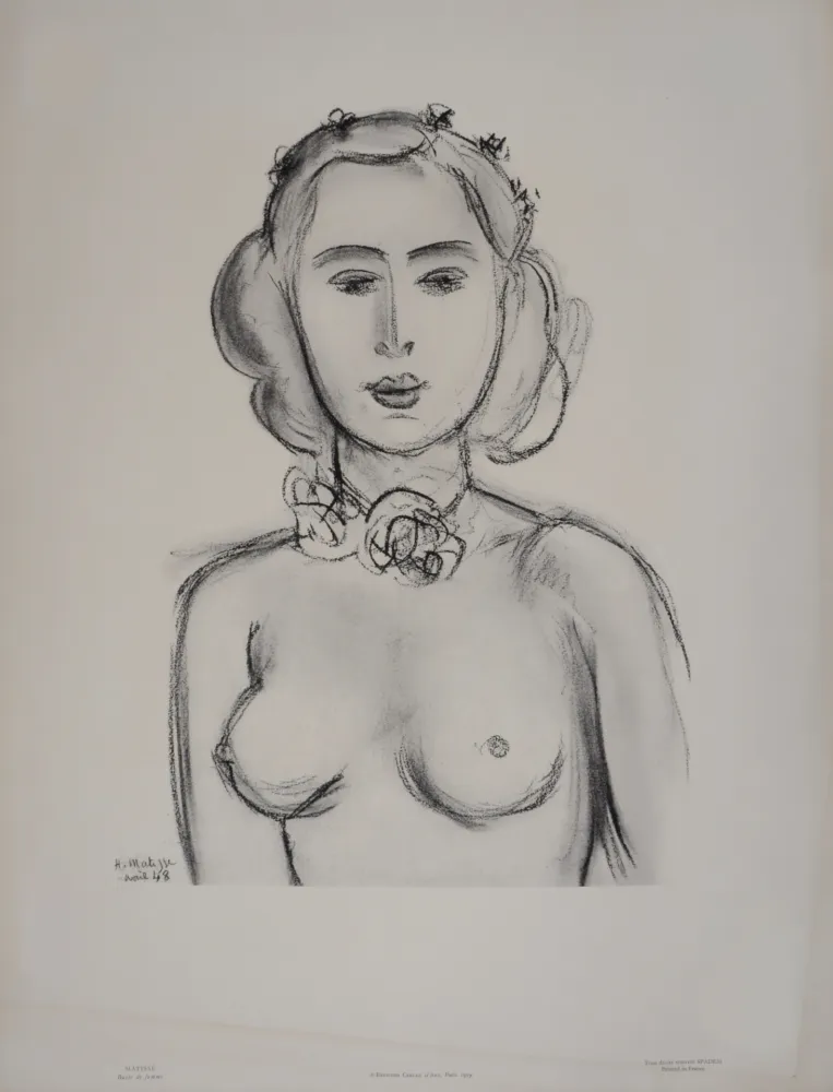 Lithografie Matisse (After) - Buste de femme n° 1, 1959