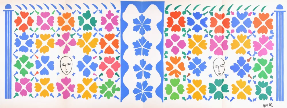 Lithografie Matisse (After) - Décoration-Masques, 1958