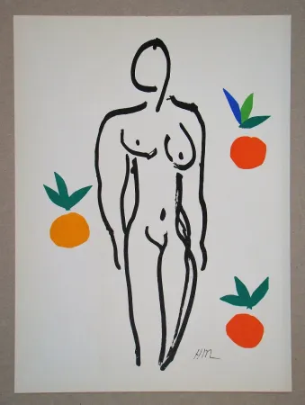 Lithografie Matisse (After) - Nu Aux Oranges - 1953