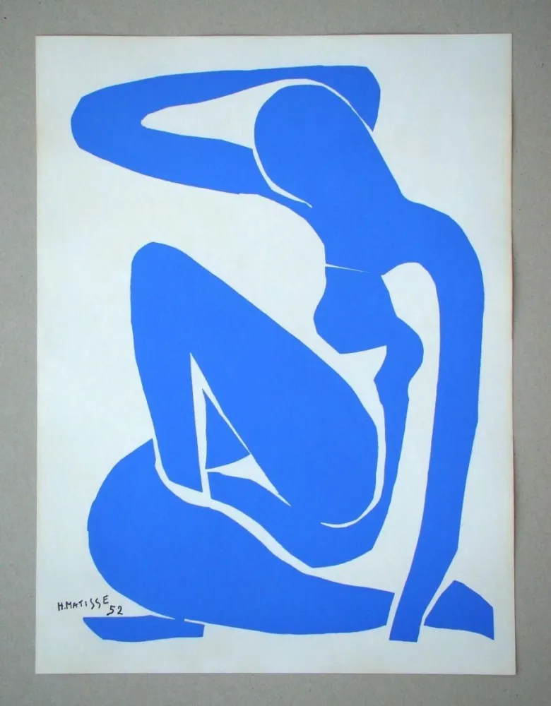 Zeefdruk Matisse (After) - Nu bleu