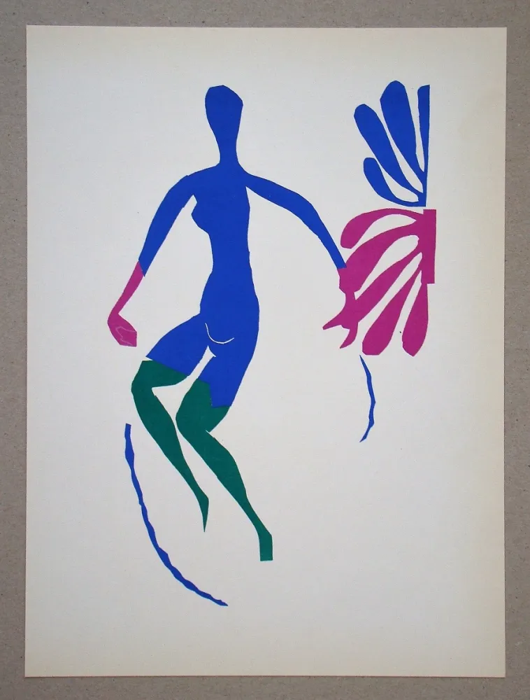 Lithografie Matisse (After) - Nu bleu avec des bas verts - 1952