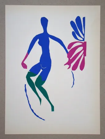 Lithografie Matisse (After) - Nu bleu avec des bas verts - 1952