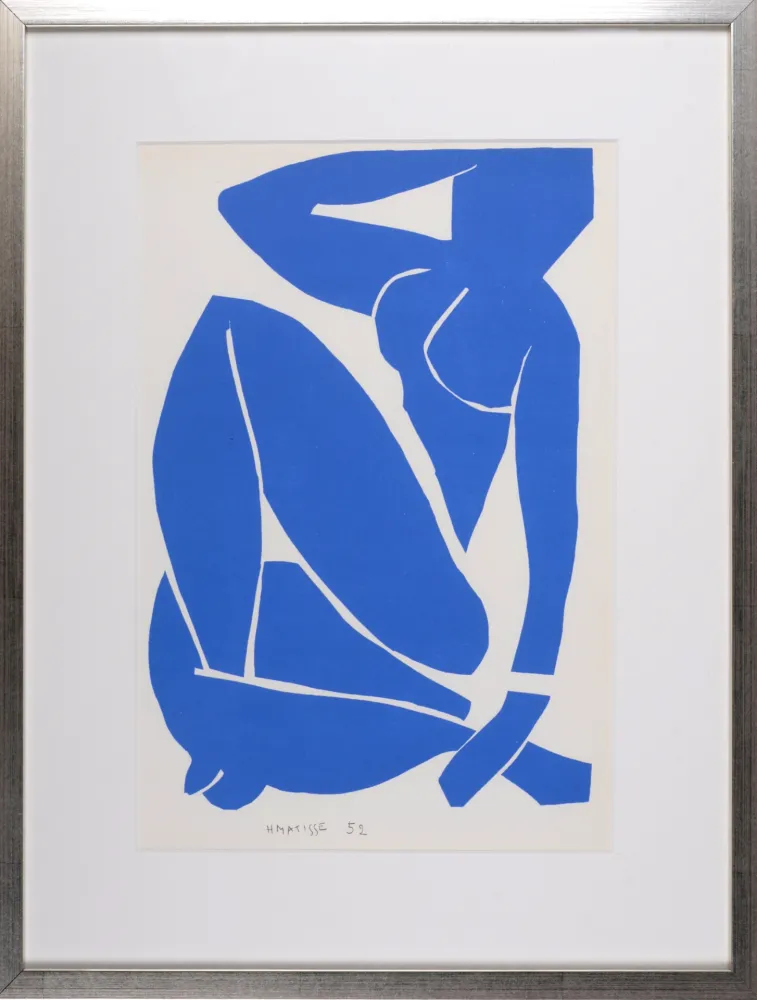 Lithografie Matisse (After) - Nu Bleu III, 1958 - FRAMED