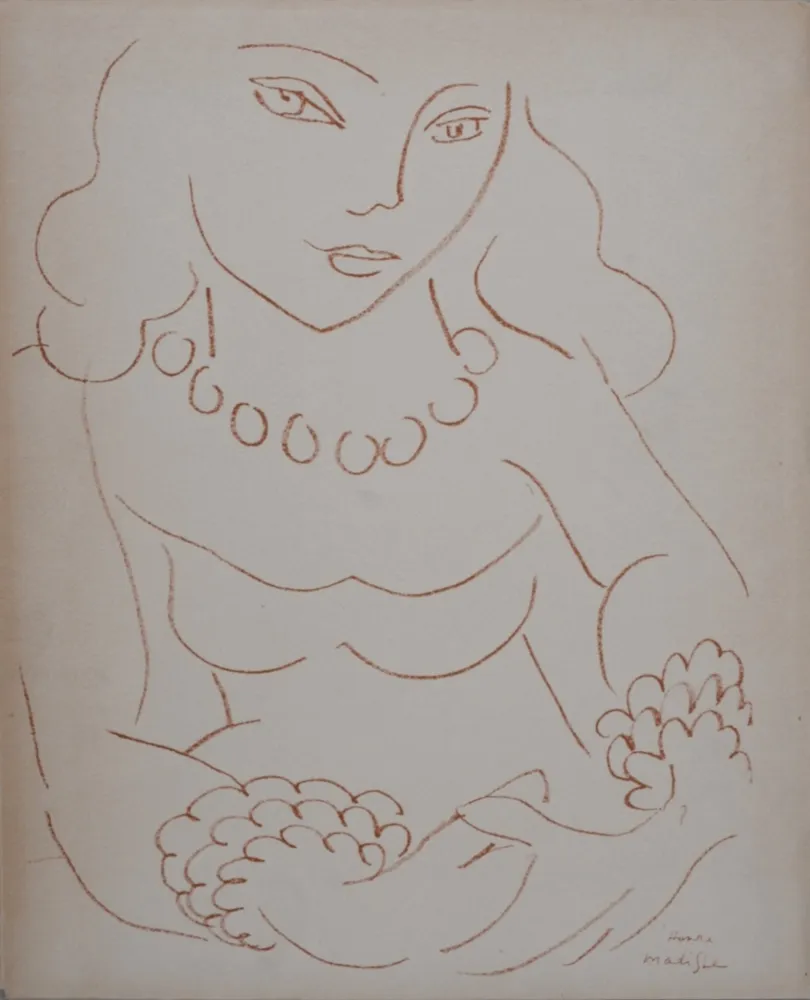 Lithografie Matisse (After) - Portrait de femme