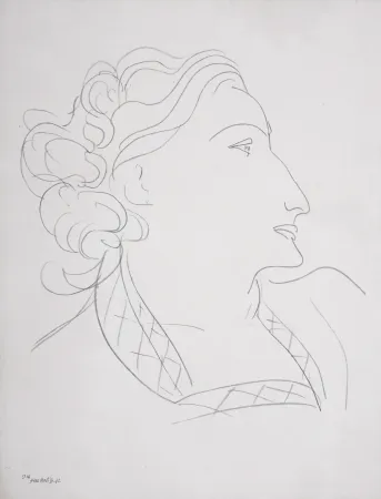 Geen Techniek Matisse (After) - Portrait de femme, 1943