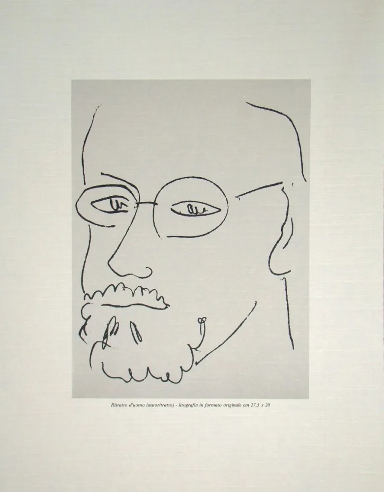 Lithografie Matisse - Autoportrait