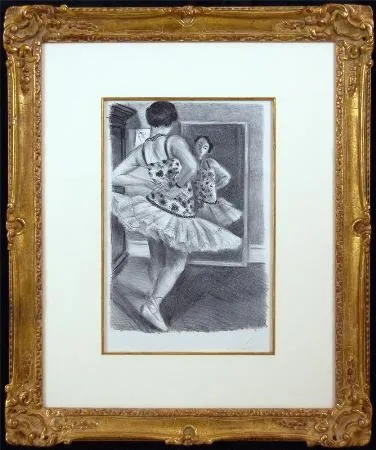 Lithografie Matisse - Ballerina Standing In Front of a Mirror