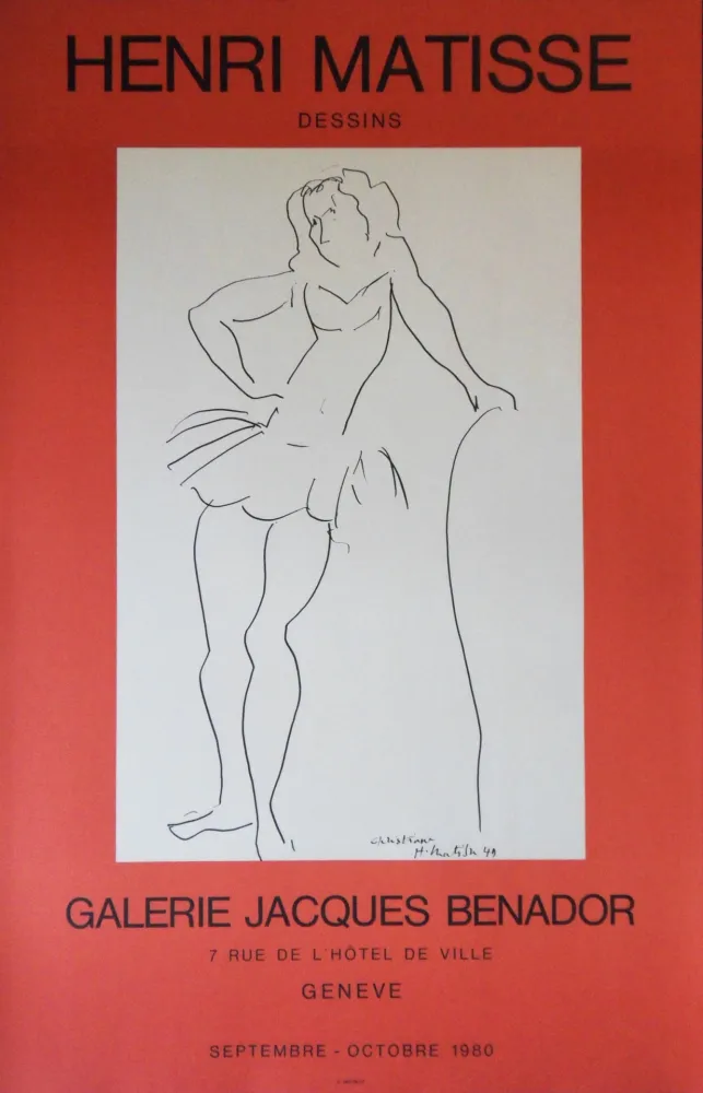 Geïllustreerd Boek Matisse - Christiane, la danseuse