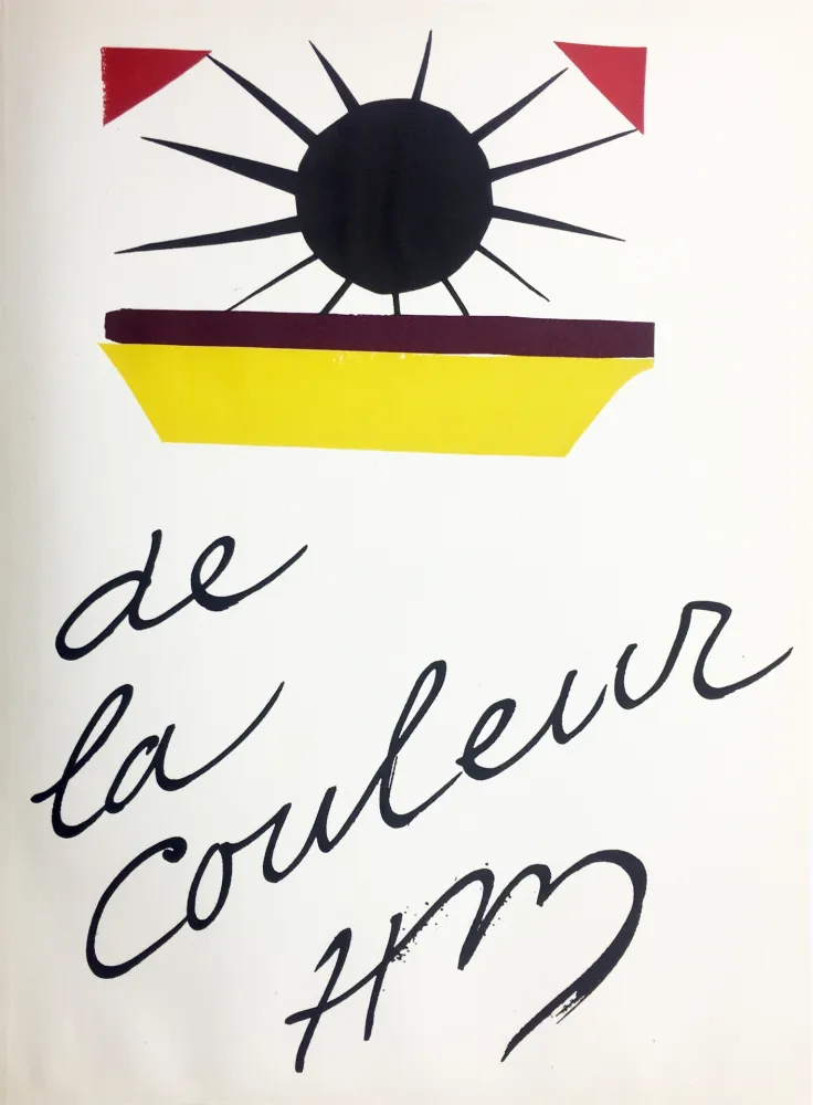Lithografie Matisse - DE LA COULEUR  (Pour la revue Verve n°13, 1945)