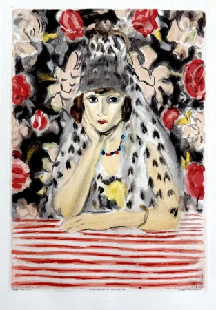 Ets En Aquatint Matisse - Espagnole a la Mantille
