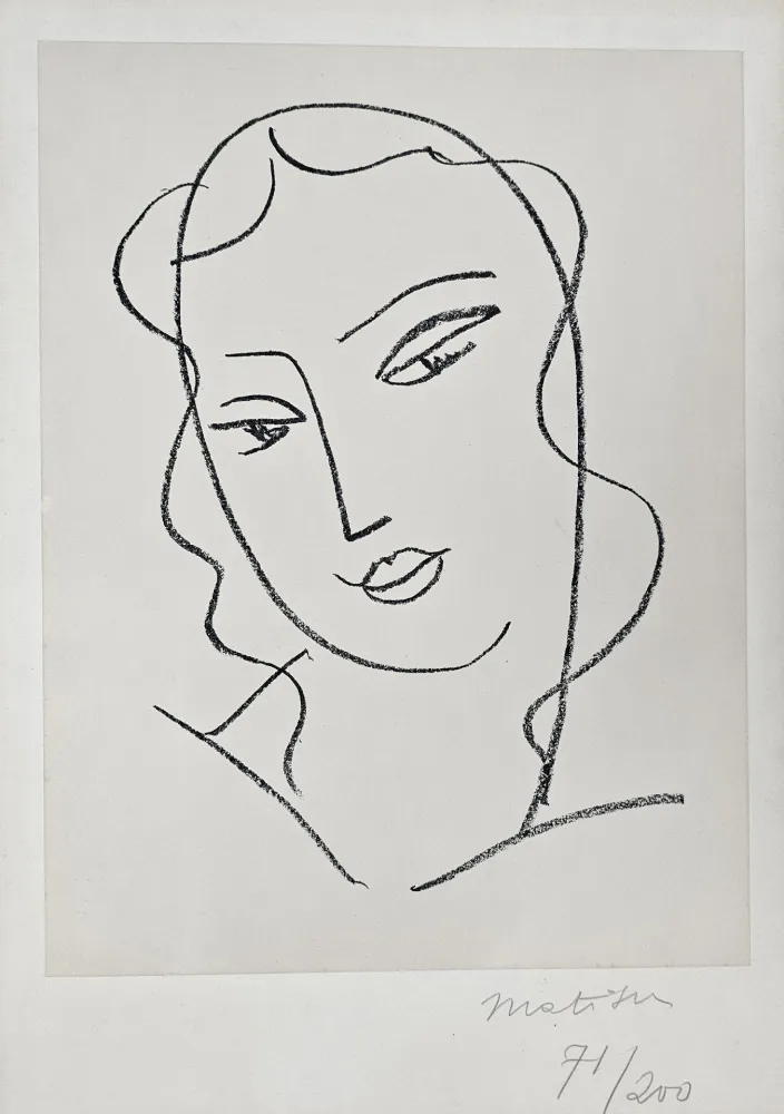 Lithografie Matisse - Etude pour la Vierge