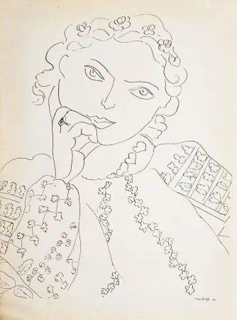 Heliogravure Matisse - Jeune fille