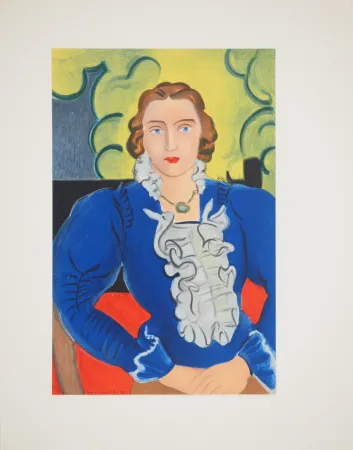Lithografie Matisse - La blouse bleue